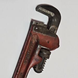 Craftsman 10" Pipe Wrench Tool Heavy Duty Forged Steel Serated Jaw VINTAGE